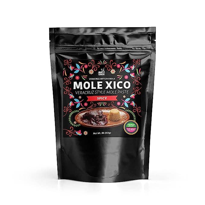 YERBERO - Wholesale Sauce - Yerbero - Authentic Artisan Mole Xico Veracruz 1.1 Lb (455gr) | Artesanal Mole Veracruzano (Sweet & Spicy Flavors) | Premium Quality Ingredients,1