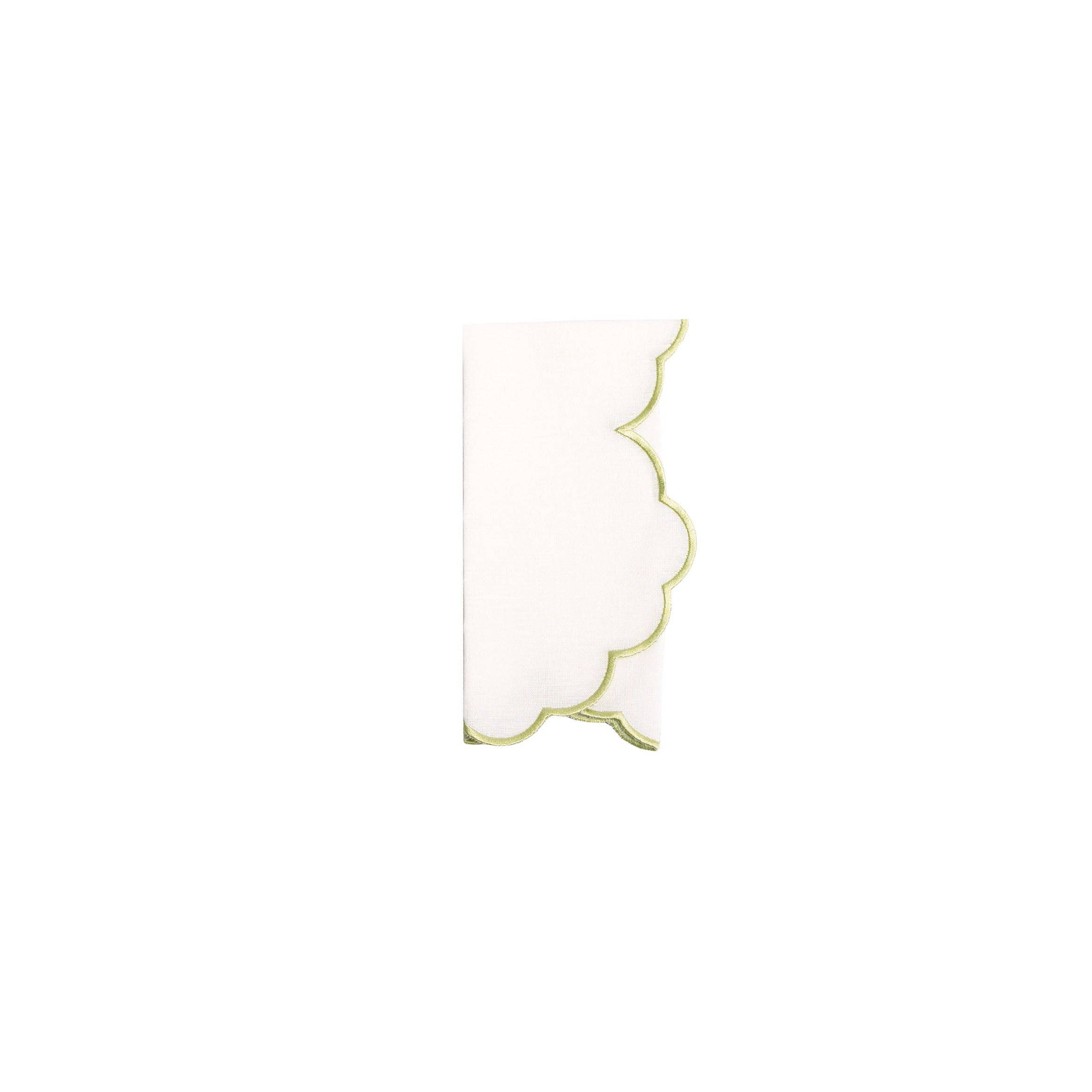 Mariaida Home - Wholesale Dinner & Cloth Napkin - Iris Guardanapo, Raw with Light Green2