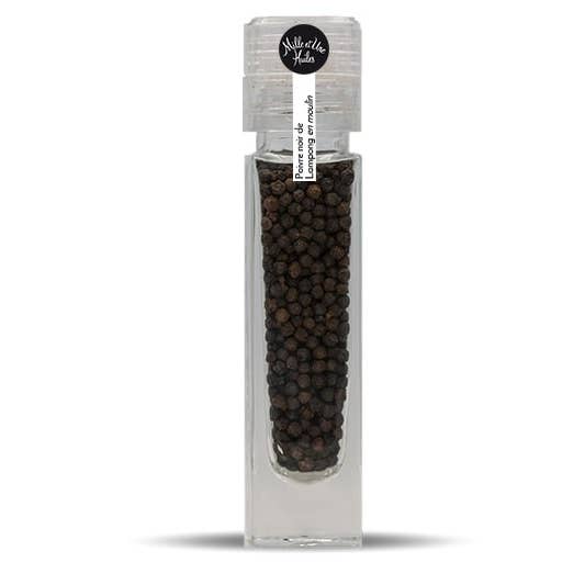 Molino de pimienta negra Tellicherry - 60 g para venta al por mayor de Baron & Chassaing