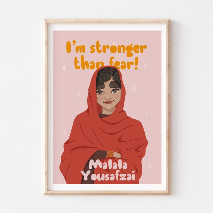 Malala Yousafzai - Decorazione da parete per la vendita all'ingrosso da parte di Another Wild Story
