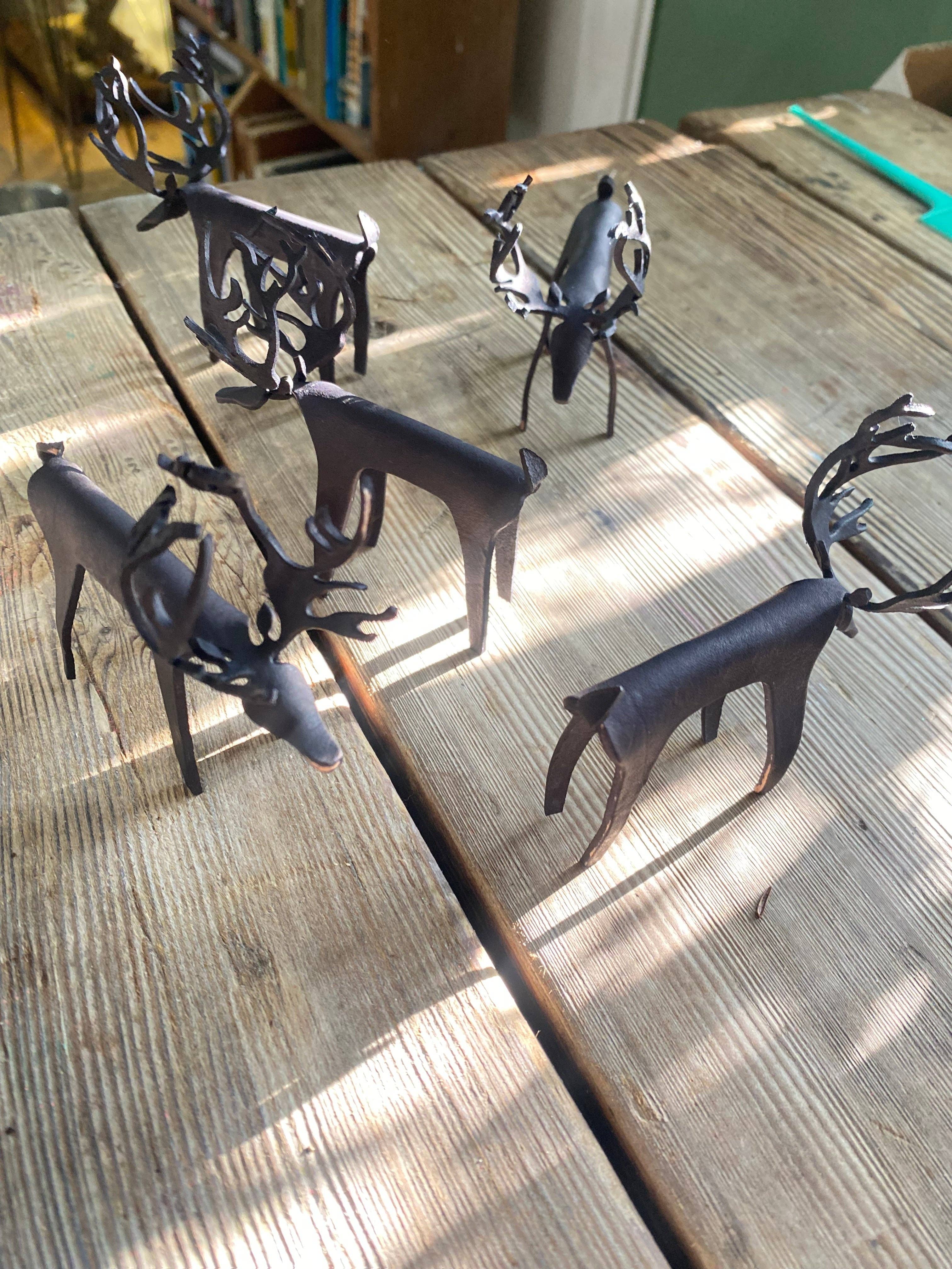 The Merchant Studio – wholesale Ornament – Leather Reindeer Ornament4