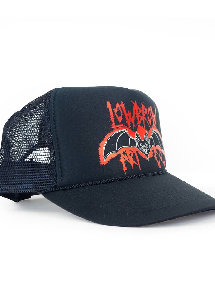 Bat - Foam Snap Back Trucker Hat for wholesale by Black Market Art