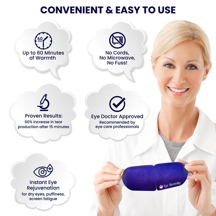 Lure Essentials - Wholesale Eye Treatment Mask - Self-Heating Steam Eye Mask for Eye Strain, Sleep, Dry Eye