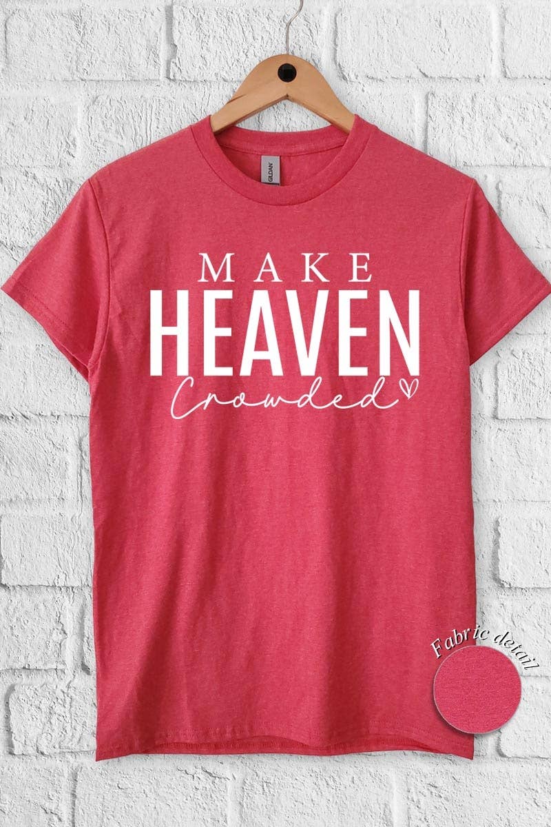 COLORBEAR - Wholesale T-Shirt (Graphic) - Women's - Make Heaven Crowded Graphic Heavy Cotton Tee3