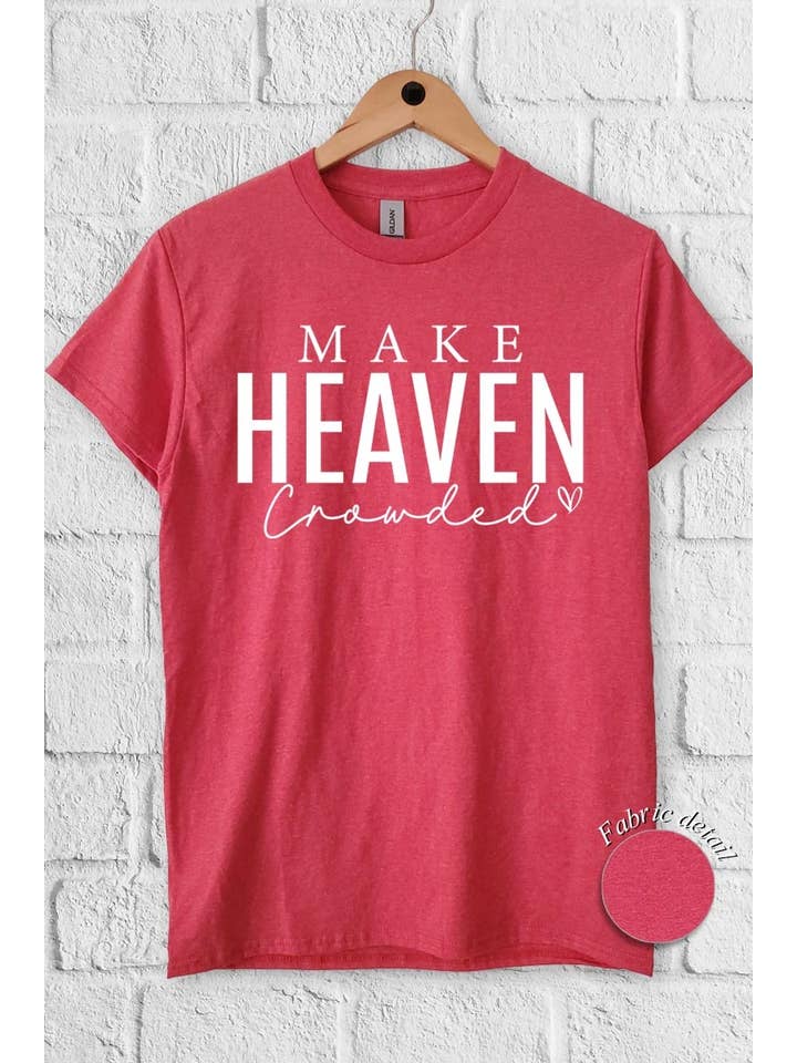 COLORBEAR - Wholesale T-Shirt (Graphic) - Women's - Make Heaven Crowded Graphic Heavy Cotton Tee3