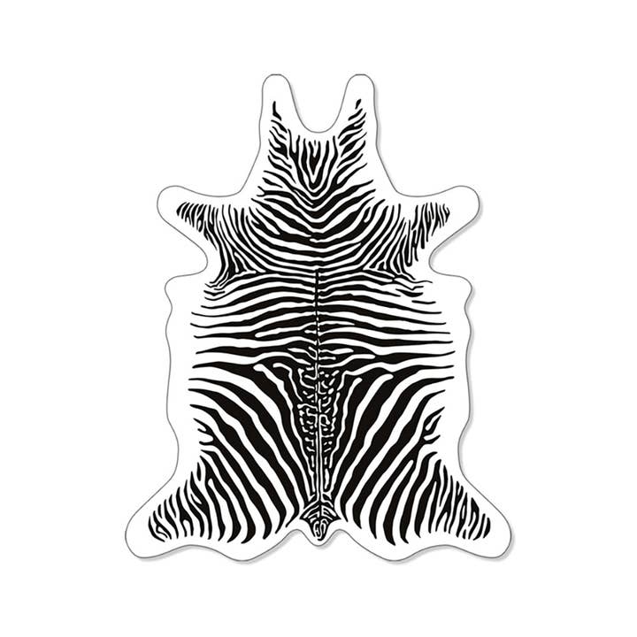 Lot de 6 dessous de verre vinyle Zebra pour la vente par Podevache