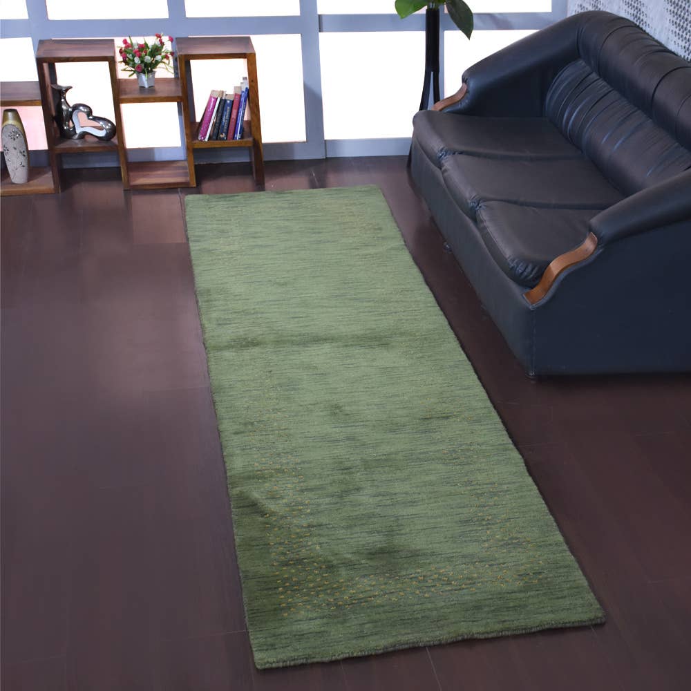 Get My Rugs - Wholesale Area Rug - Hand Knotted Loom Area Rug Green L005314