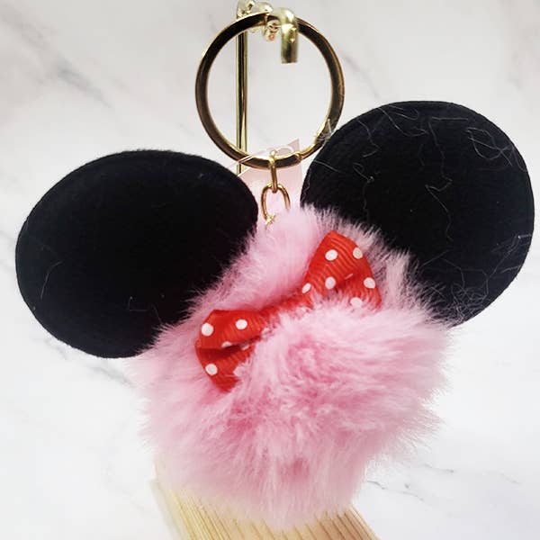 Funteze - Wholesale Keychain - Women's - Big Ears Pompom Keychain