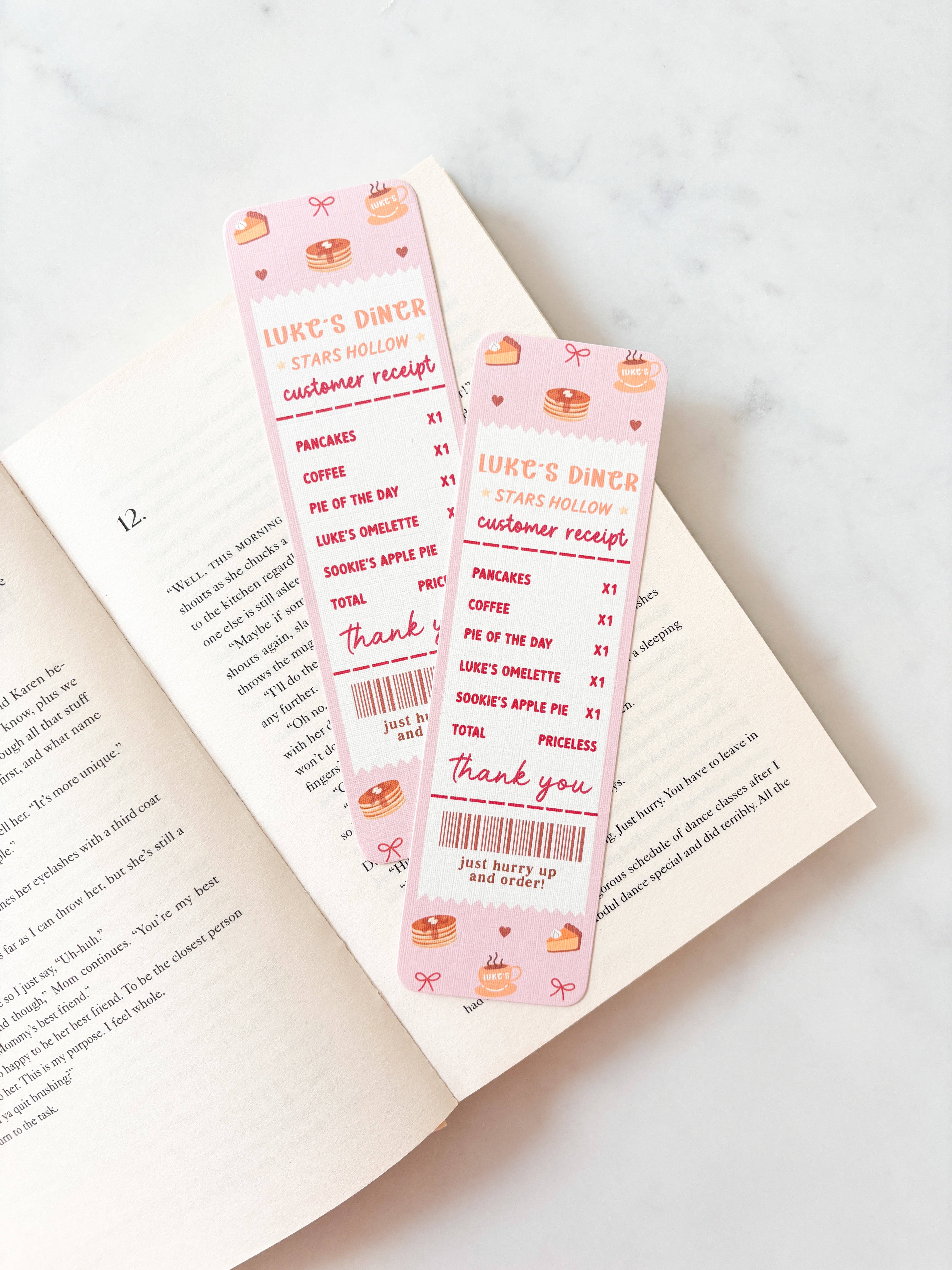 Fleurs on Sunday – Großhandel Lesezeichen – Luke's Diner Pfannkuchen Quittung Lesezeichen0
