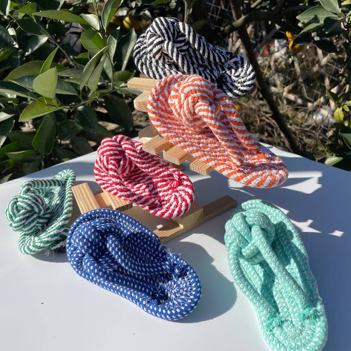 Monli Handcrafted Pet Toys - Vendita all'ingrosso Giocattolo di corda - Cani - Giocattolo per cani a forma di pantofole fatte a mano, giocattoli divertenti per cani11