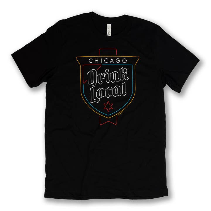 Drink Local Neon Tee - Unisex for wholesale by Transit Tees