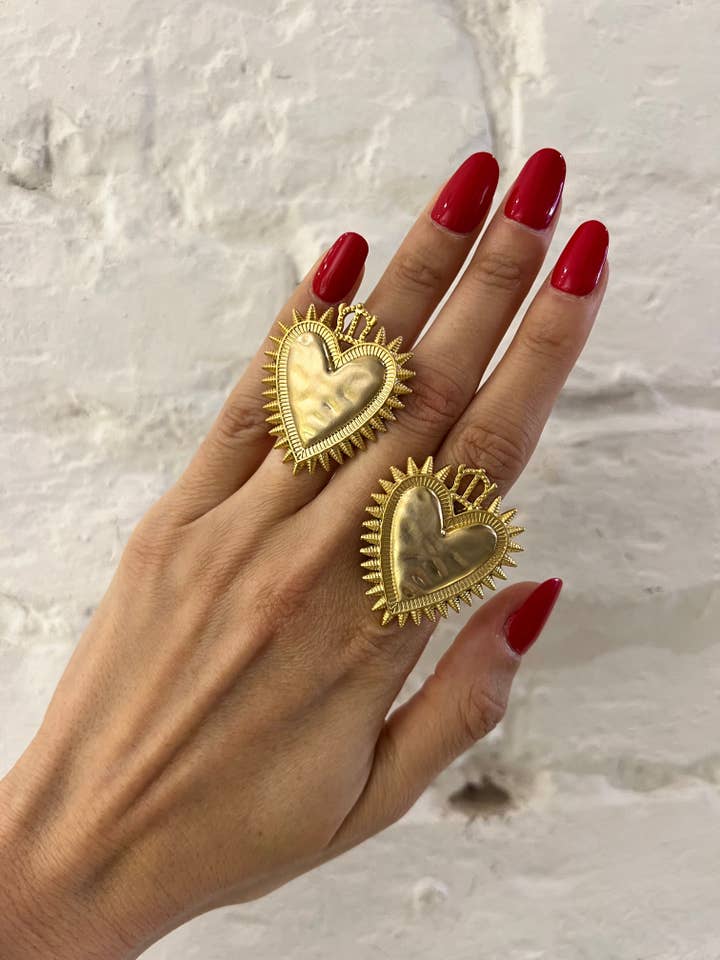 Anello Cuore Sacro – Cod. A700 per la vendita all'ingrosso da parte di DITTA Alessandra Avallone