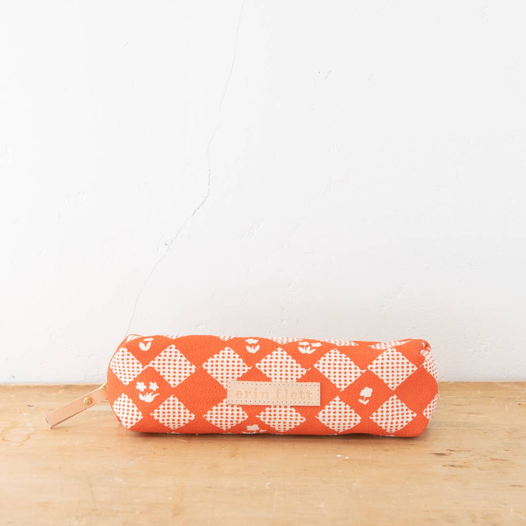 Erin Flett - Wholesale Pencil Case/Pouch - Checkered Quilt Pencil Bag25