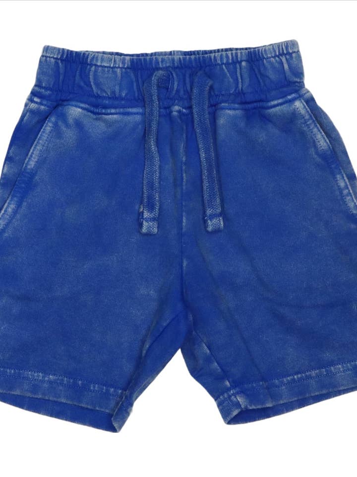 E35560-COBALT Enzyme Shorts pour la vente par đ€Baby Steps and Mish Kids