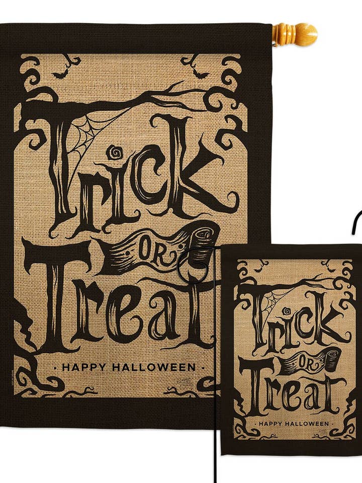 Drapeau de décoration d'Halloween Trick Falltime pour la vente par Two Group Flag Co
