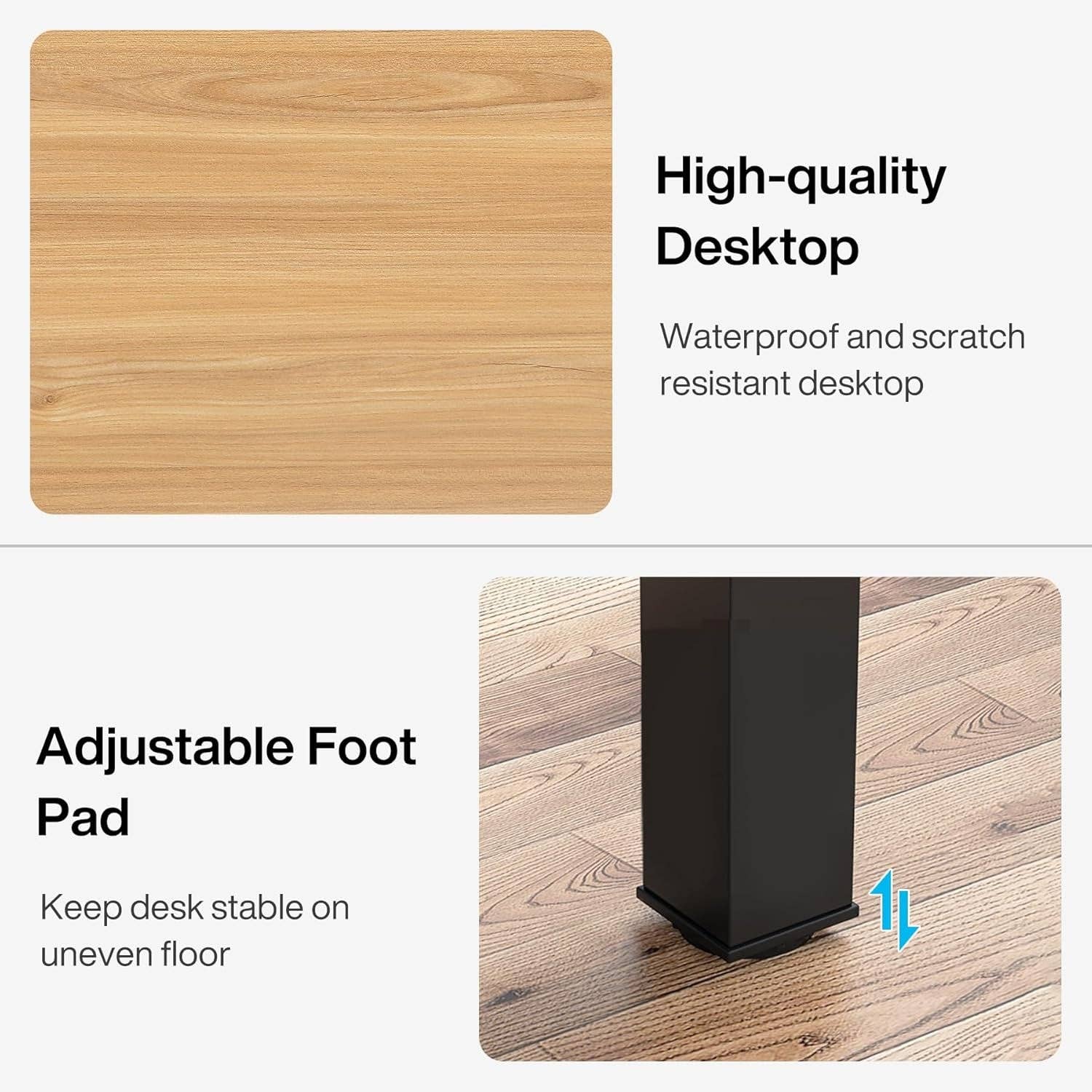 Light Walnut 78.7 Inch Extra Long Dual Workstation Desk For Two for wholesale on Faire5