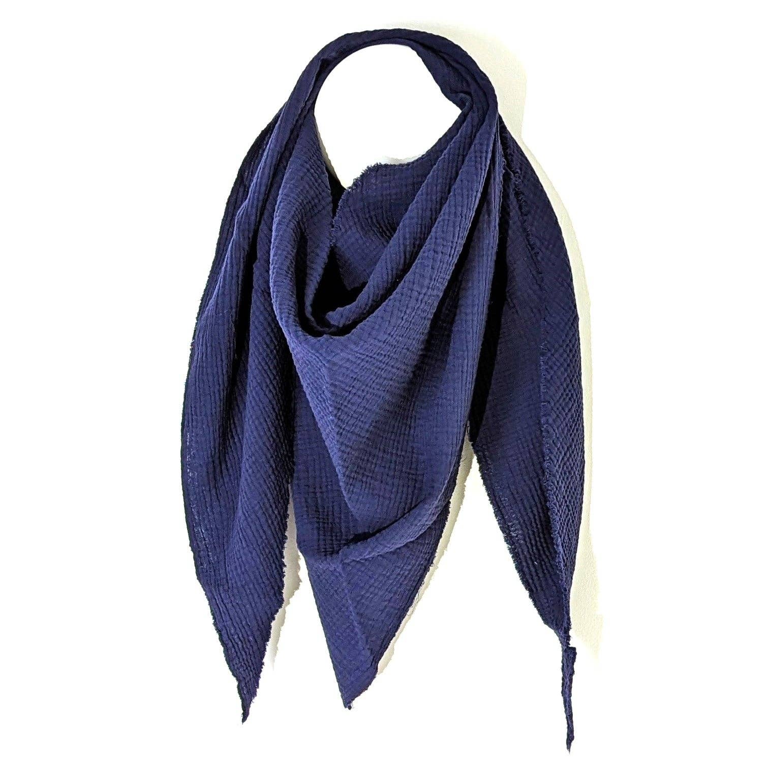 Tempest Designs – wholesale Scarf – Women's – Italian cotton raw edge plain scarf9