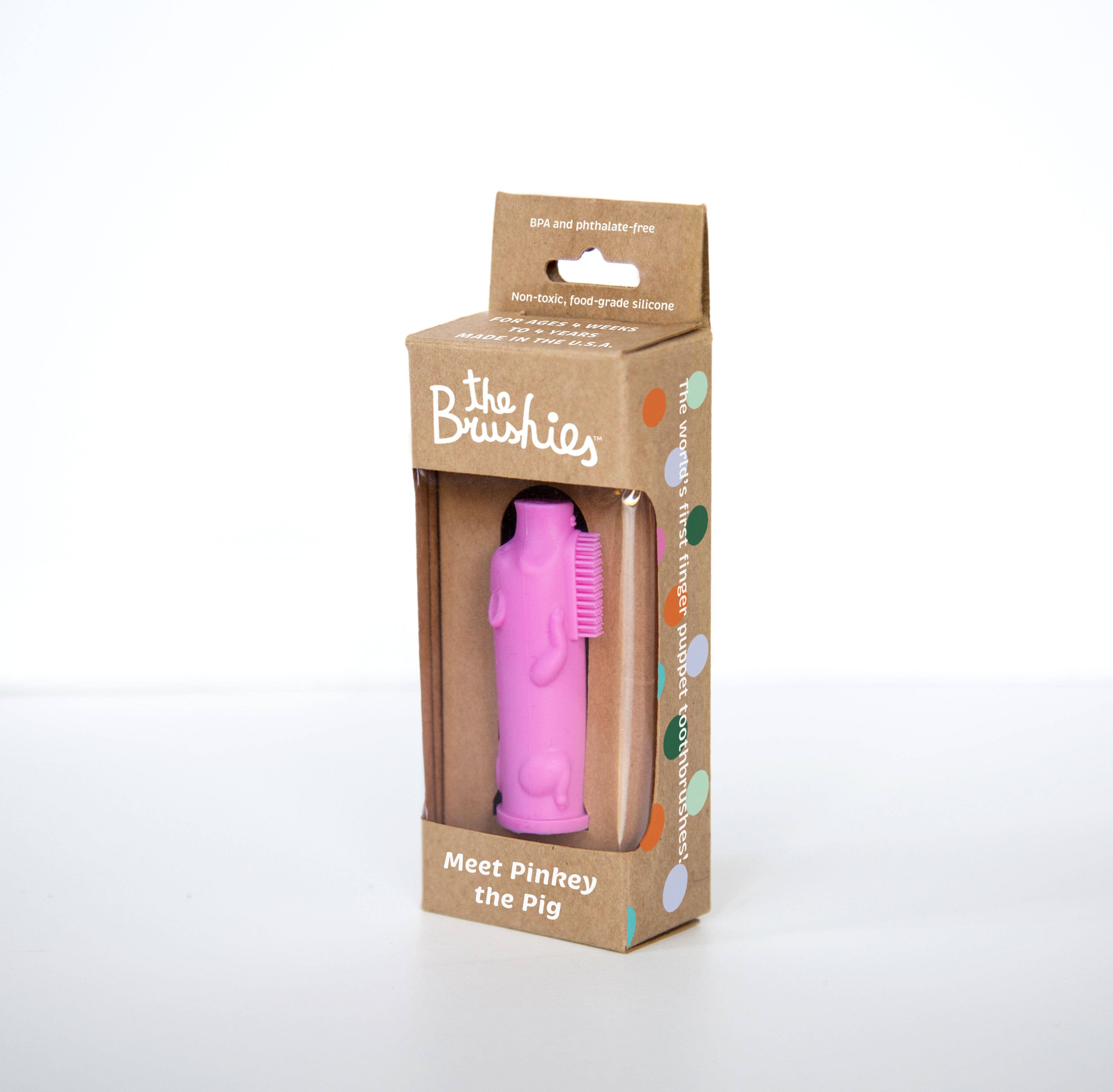 The Brushies - Vente Brosse à Dents - Enfant et bébé - Pinkey Le Cochon Brushie