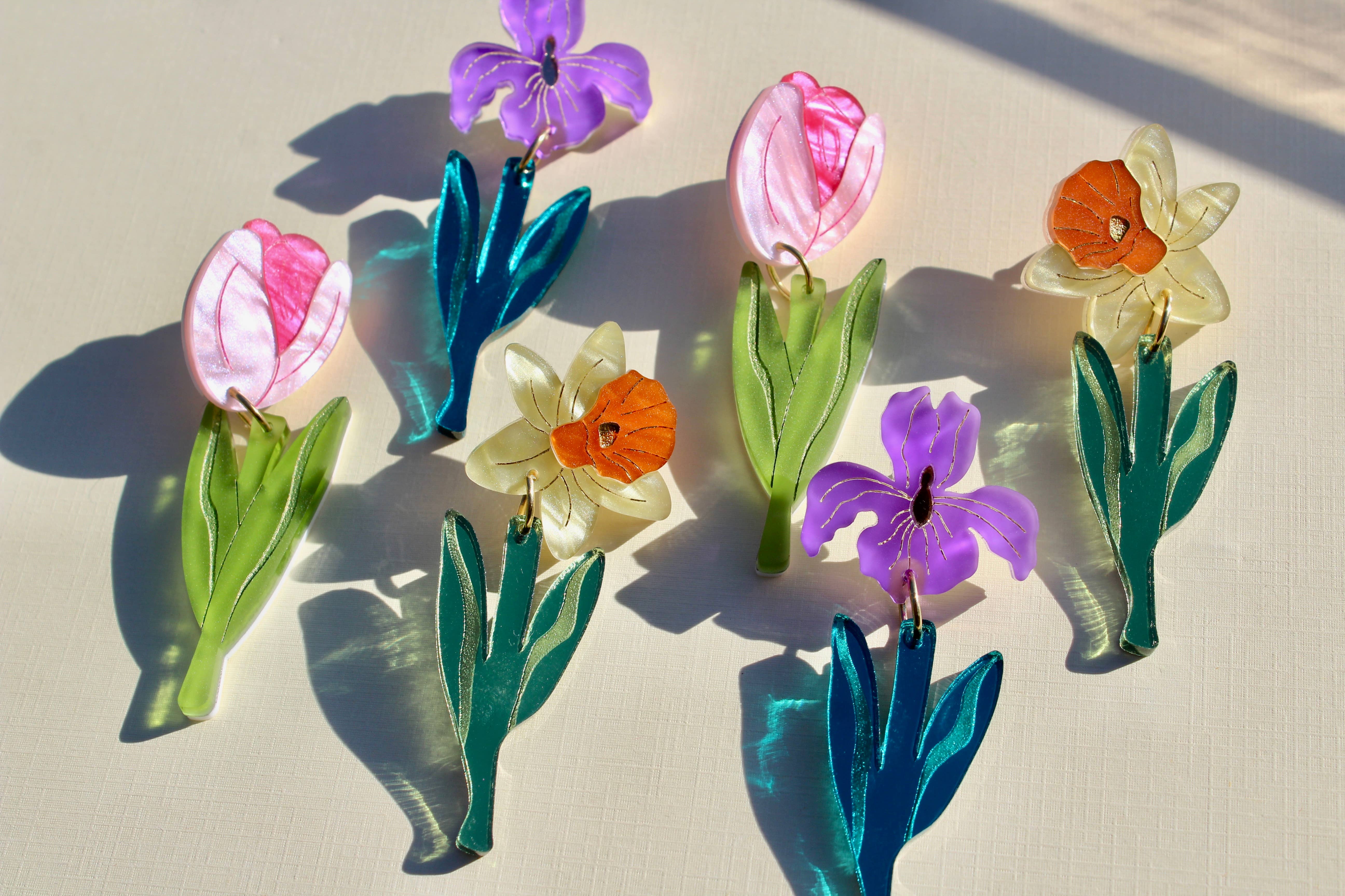 Not Picasso - Wholesale Stud/Post Earrings - Daffodils4