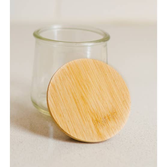 Oui Yogurt Jar Bamboo Lid | Gift Bestseller for wholesale by Bamboo Switch