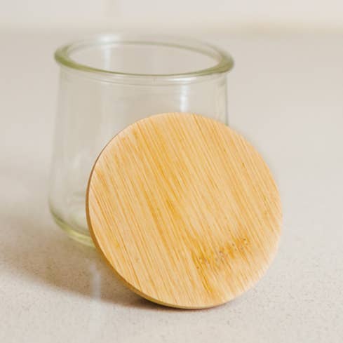 Bamboo Switch - Wholesale Food Storage Container - Oui Yogurt Jar Bamboo Lid | Gift Bestseller0