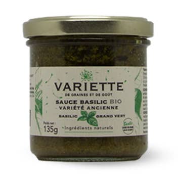 Basil sauce pesto style - Big green basil - ORGANIC for wholesale by VARIETTE