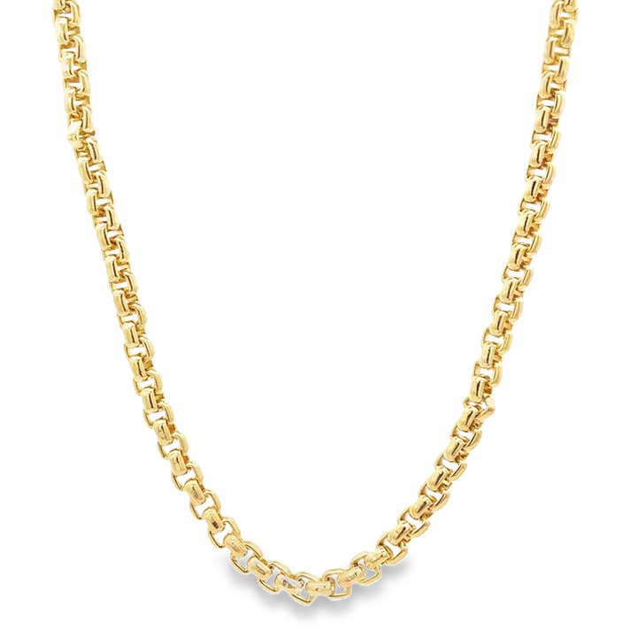 Abgerundete 4-mm-Boxkette (G218) für den Großhandel von MIA Jewelry