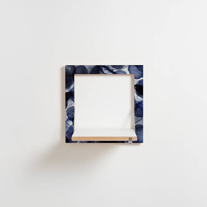 Fläpps Regal 40x40-1 - Bubbles Indigo by Pattern Studio por atacado de Ambivalenz