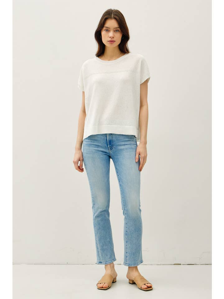 Be Cool - Wholesale Knit Sweater - Women's - TEXTURED CAP SLEEVE SWEATER TANK