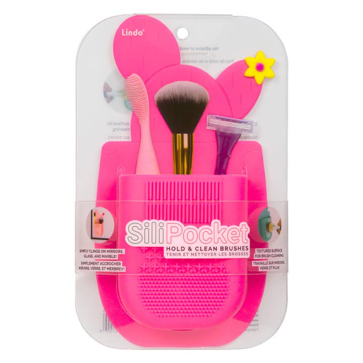Lindo – wholesale Makeup brush cleaner – Lindo SiliPocket - Brush Pocket and Brush Cleaning Pad5