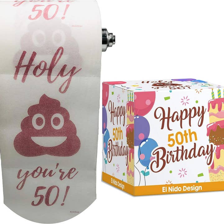 50th Birthday - Toilet Paper for wholesale by EL NIDO DESIGN