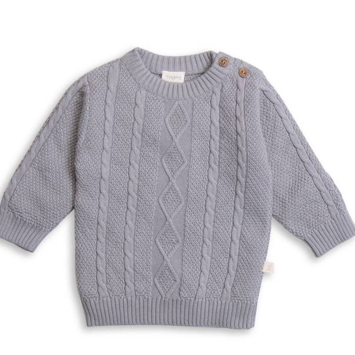 Jersey de punto de cable para venta al por mayor de Tiny Twig