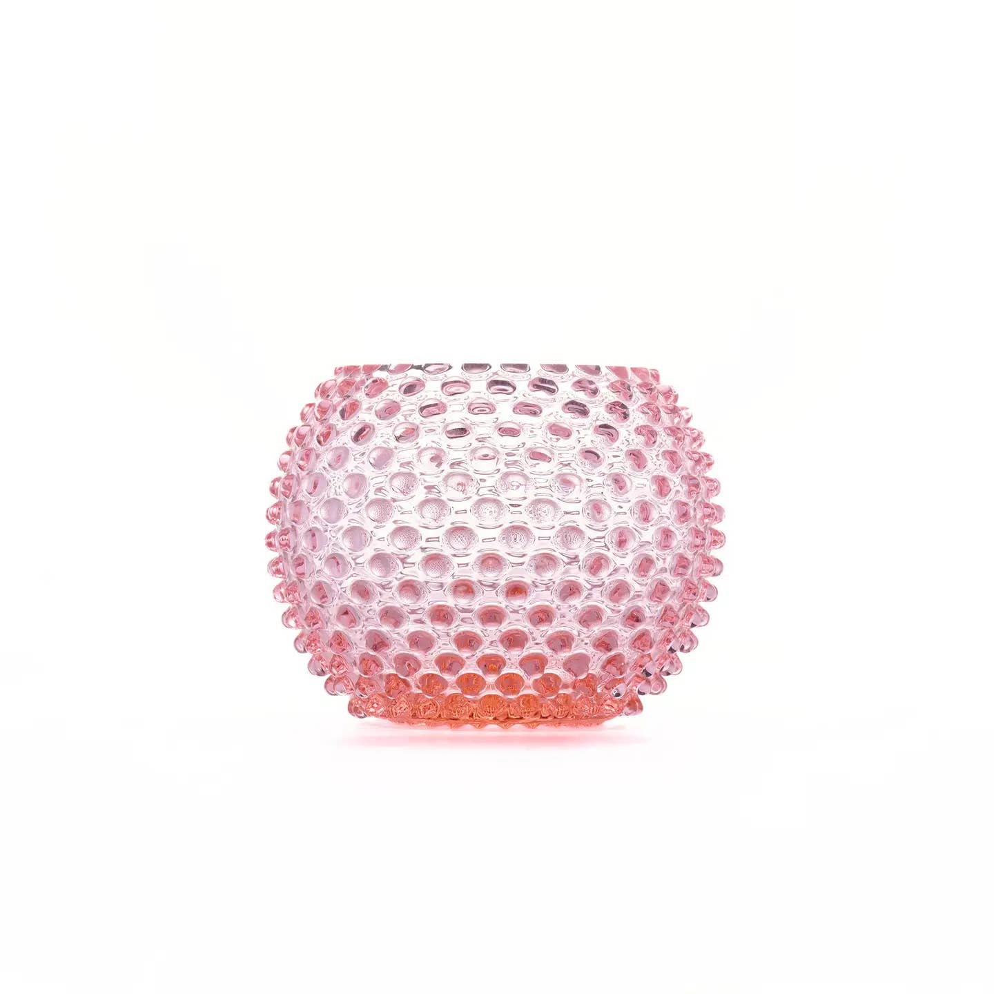 Maure Luxury Gifts - Vendita all'ingrosso Vasi - Grande Vaso Hobnail | Rosa Petalo | Cristallo di Boemia Soffiato a Mano