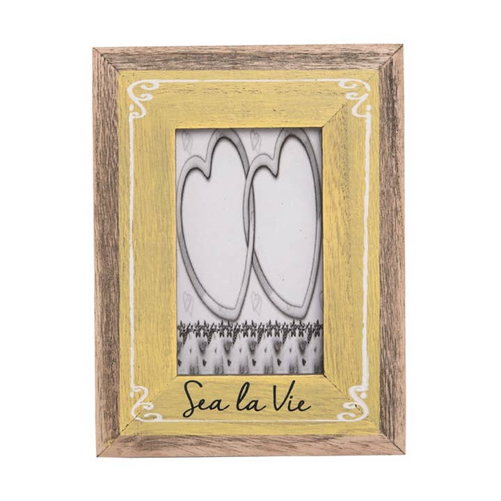 SALE Sea La Vie Yellow 3" x 5" Picture Frame for wholesale by Beachcombers