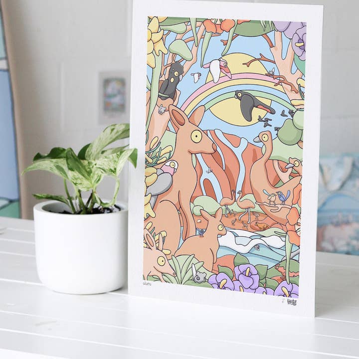 Brentos - Wholesale Art print - Uluru Art Print2