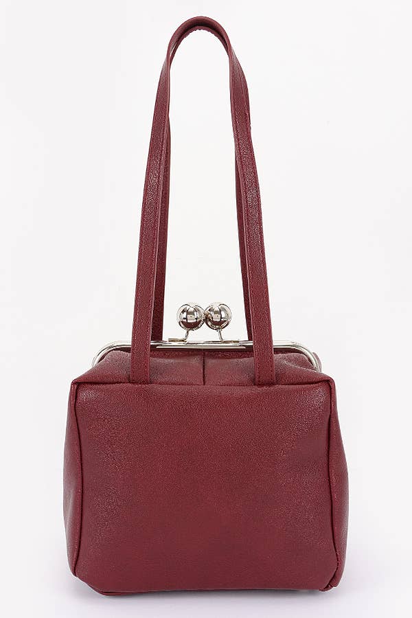 Oblige by G - Wholesale Shoulder Bag - Women's - Retro Kiss-Lock Square Shoulder Bag HPC66586