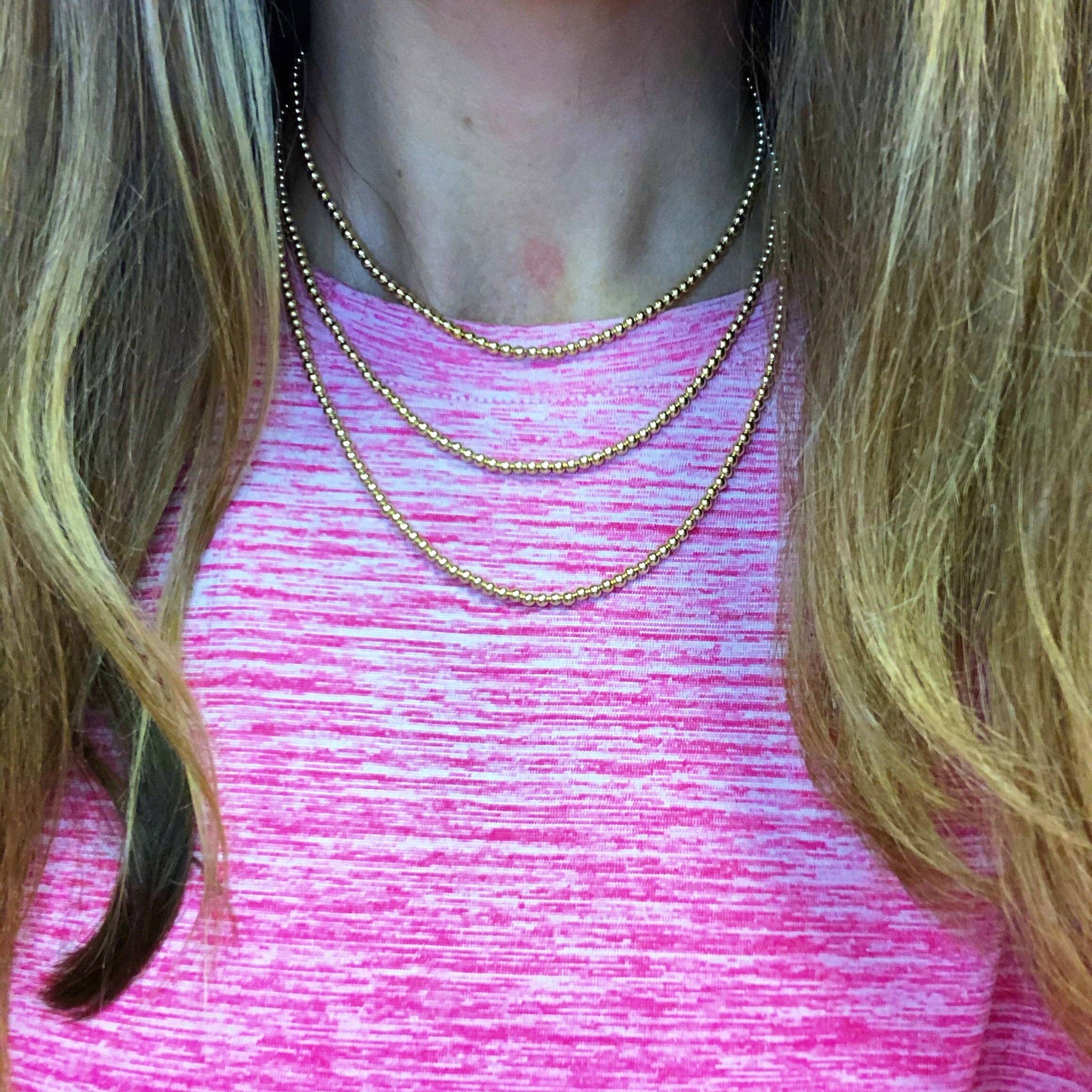 Golden Thread - Vendita all'ingrosso Collane di perline/perle - Collana in oro con perline | 14 carati7