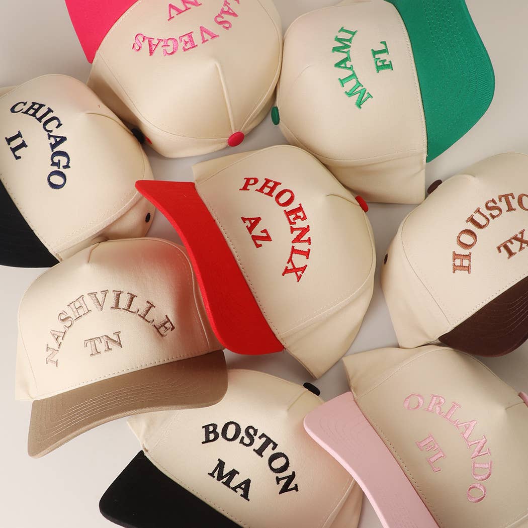 Fashion City - Wholesale Trucker Hat - Unisex - Custom Two-Tone Trucker – Your City & State Embroidery3