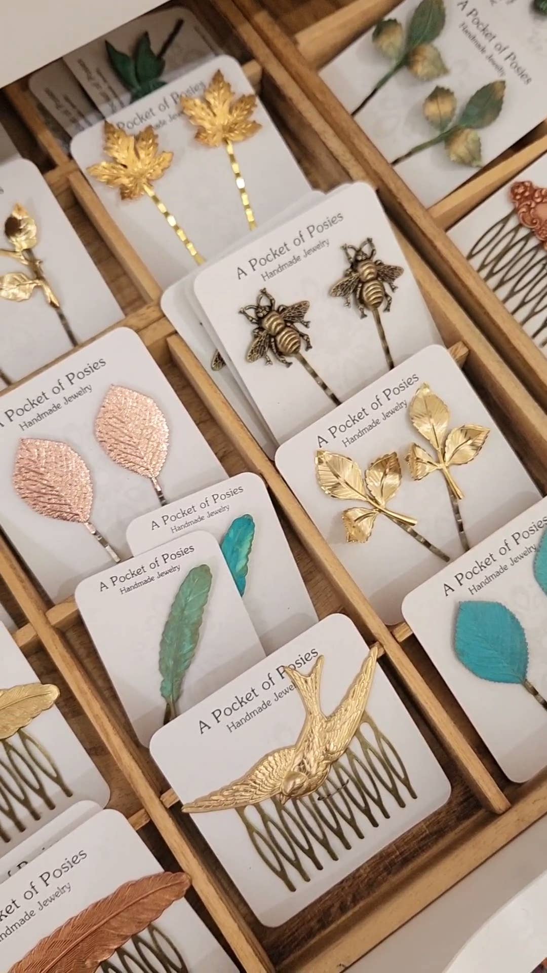 A Pocket of Posies - Wholesale Bobby Pin - Women's - Silver Branch Bobby Pins - Set of two pins2