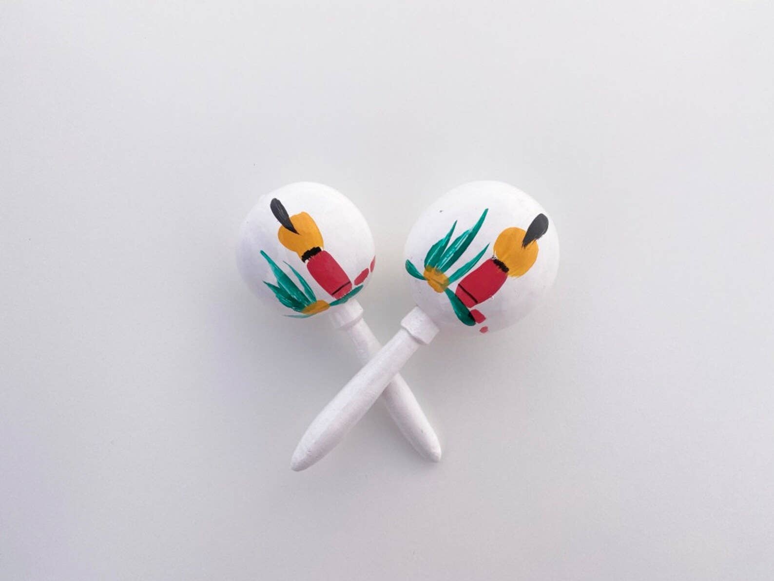 Fiesta Fancies - Vente Cadeaux pour invités - Maracas Fiesta Party Favors peints à la main (1 paire), cadeau de fête5