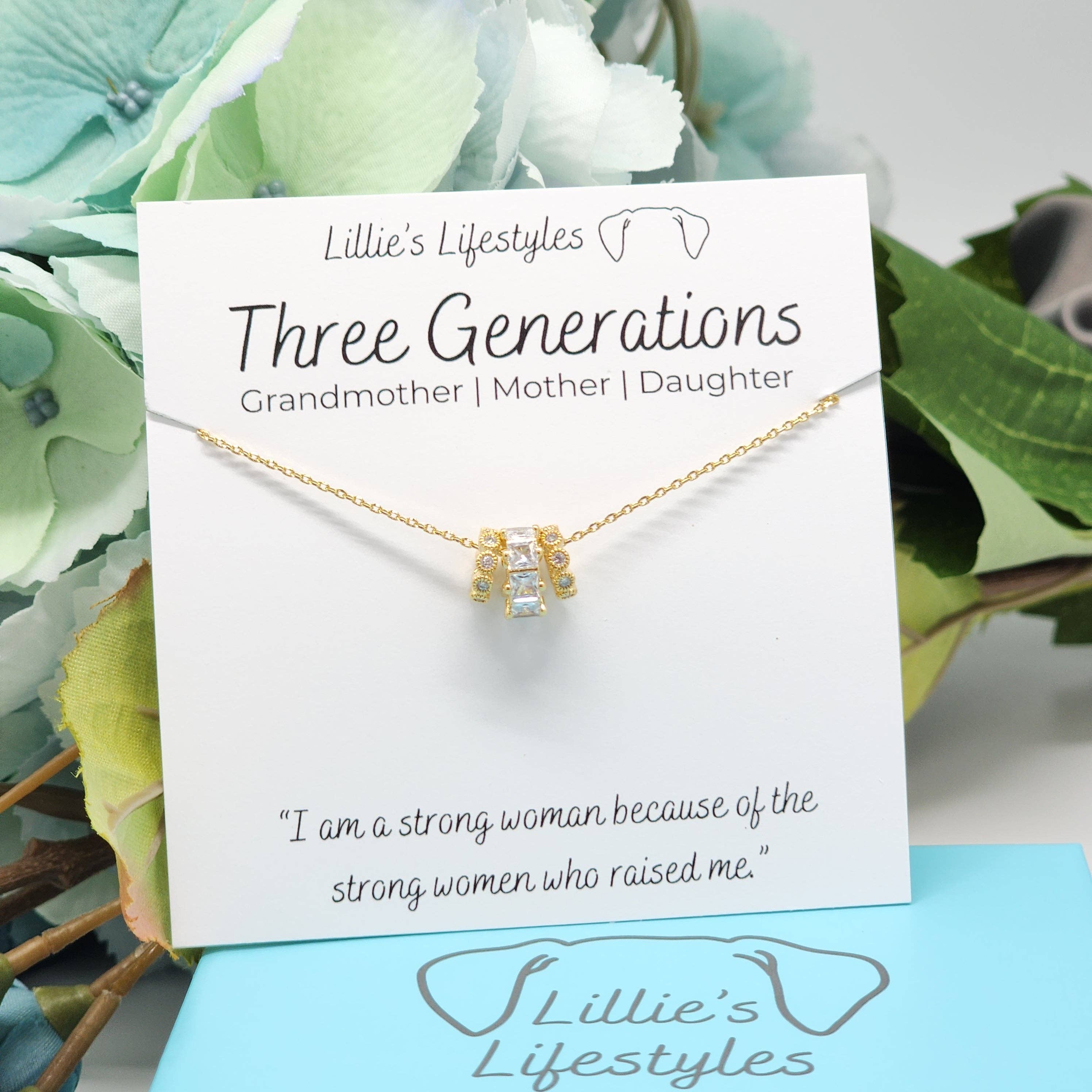 Lillie's Lifestyles - Wholesale Pendant/Charm Necklace - Three Generations0