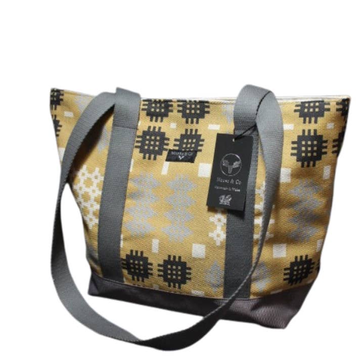Moose & Co - Wholesale Tote Bag - Women's - Welsh Tapestry Blanket Print Shoulder Bags