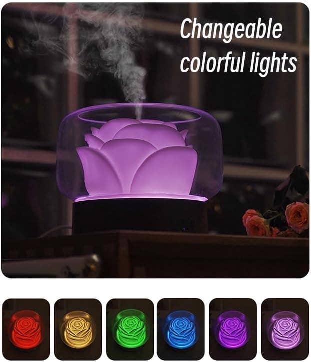 VIVA DORIA INC. - Vente Diffuseur électronique - Diffuseur d'arômes en forme de fleur Viva Doria pour huiles essentielles - 500 ml3