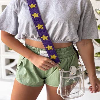 Purple Crush Confetti Bag Strap
