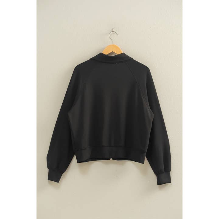 HYFVE - Wholesale Jacket - Women's - Double Knit High Neck Long Sleeve Zippered Jacket14