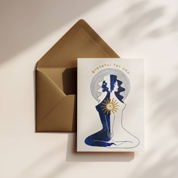 Greeting Card 'Sun Sisters' for wholesale by Slow Sugar Studio