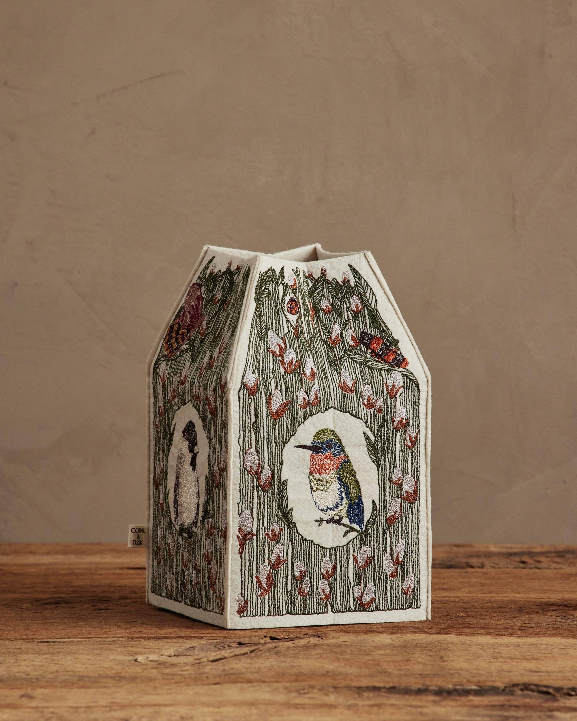 Coral & Tusk - Wholesale Tissue Box - Birdhouse Tissue Box Cover8