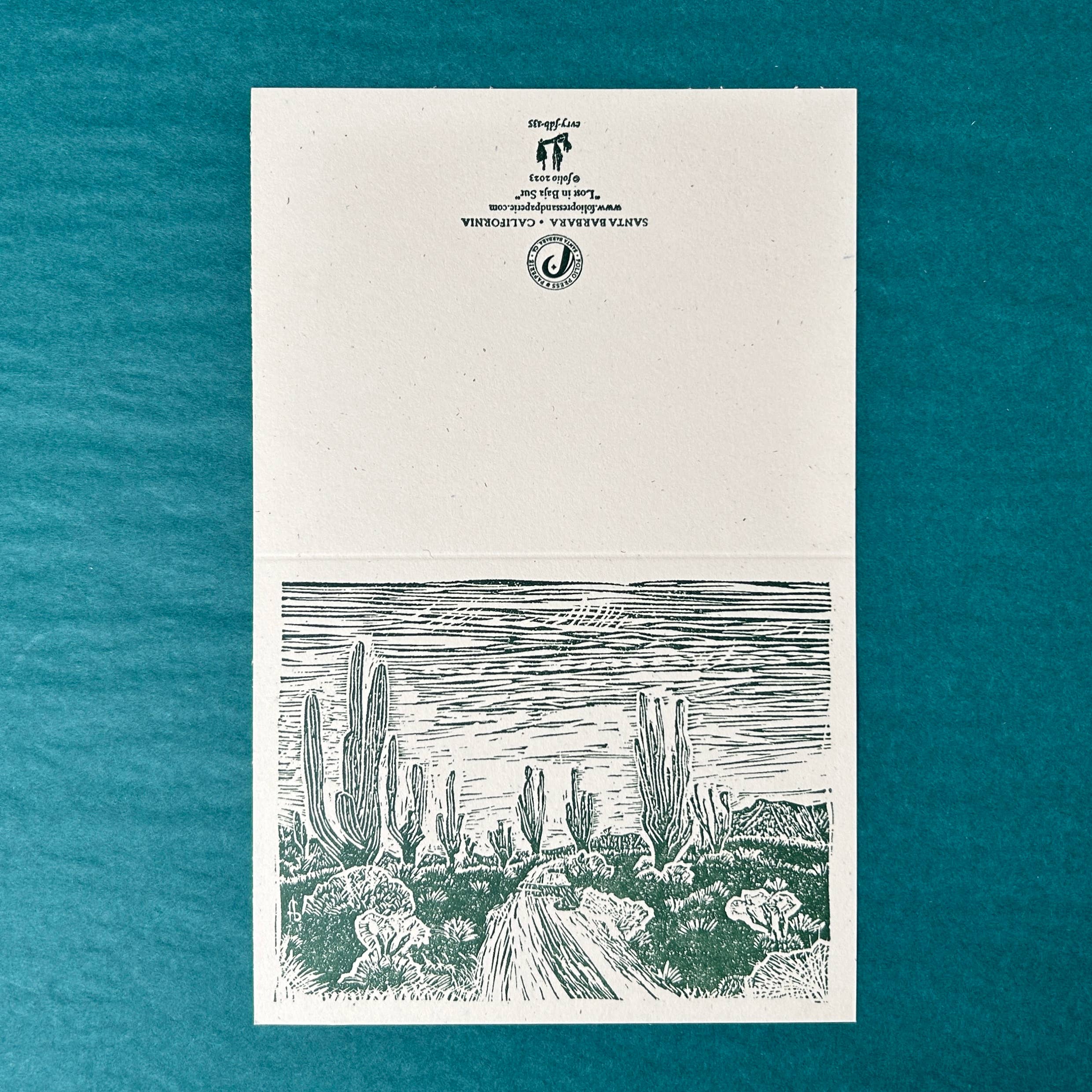 folio press & paperie – wholesale Everyday greeting card – Lost in Baja Card1