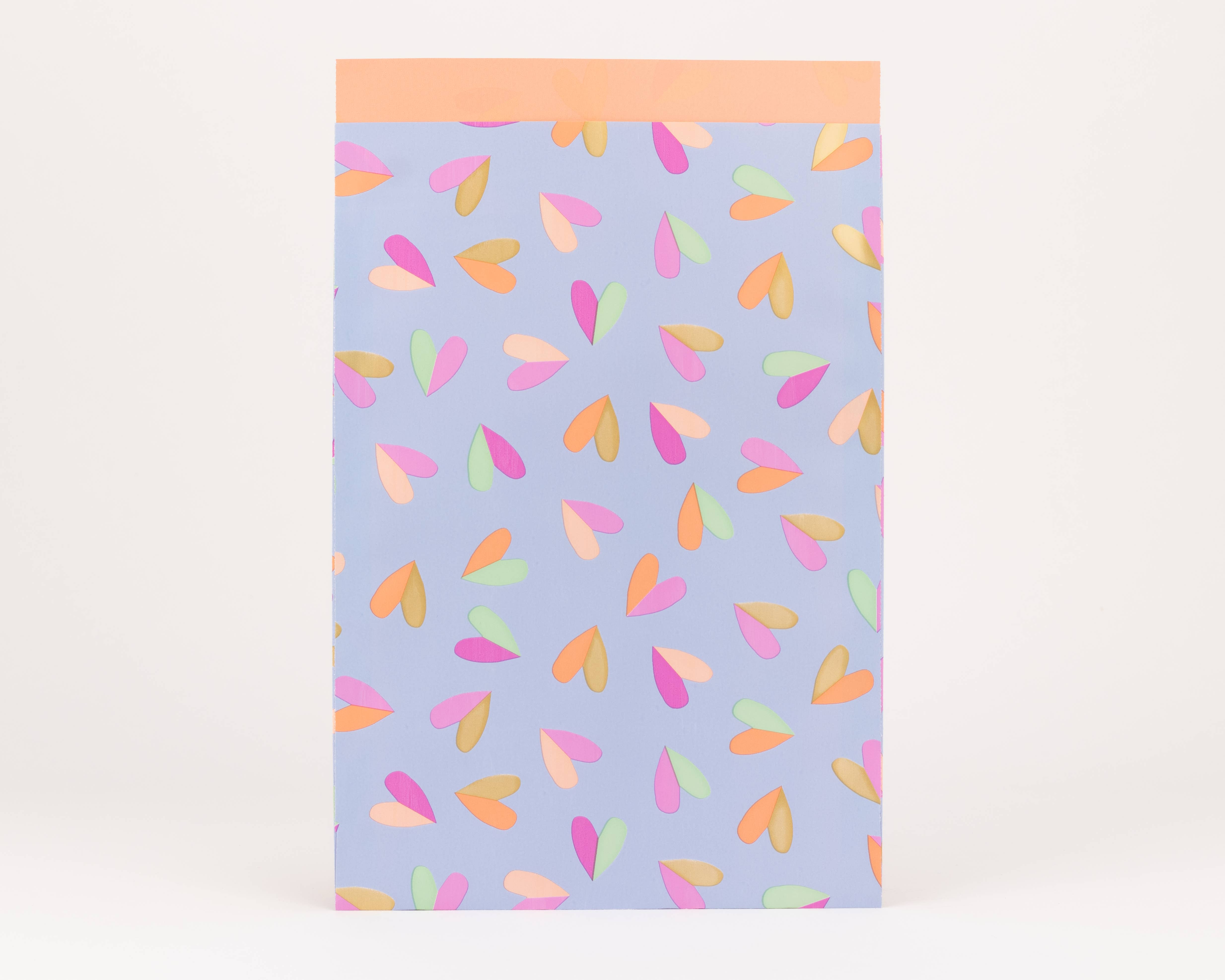 liebevoll verpackt – wholesale Presentpåse – Papperspåsar Hjärtfladder3