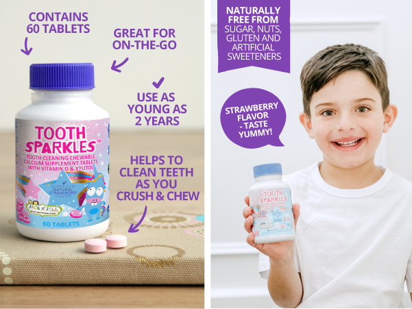 Jack N' Jill Kids & NFco - Wholesale Toothpaste - Jack N' Jill Tooth Sparkles, 60 Tablets3